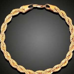 18k Gold Rope Style Bracelet